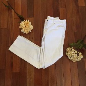 Eileen Fisher White Jean Denim Like Pants SZ Small